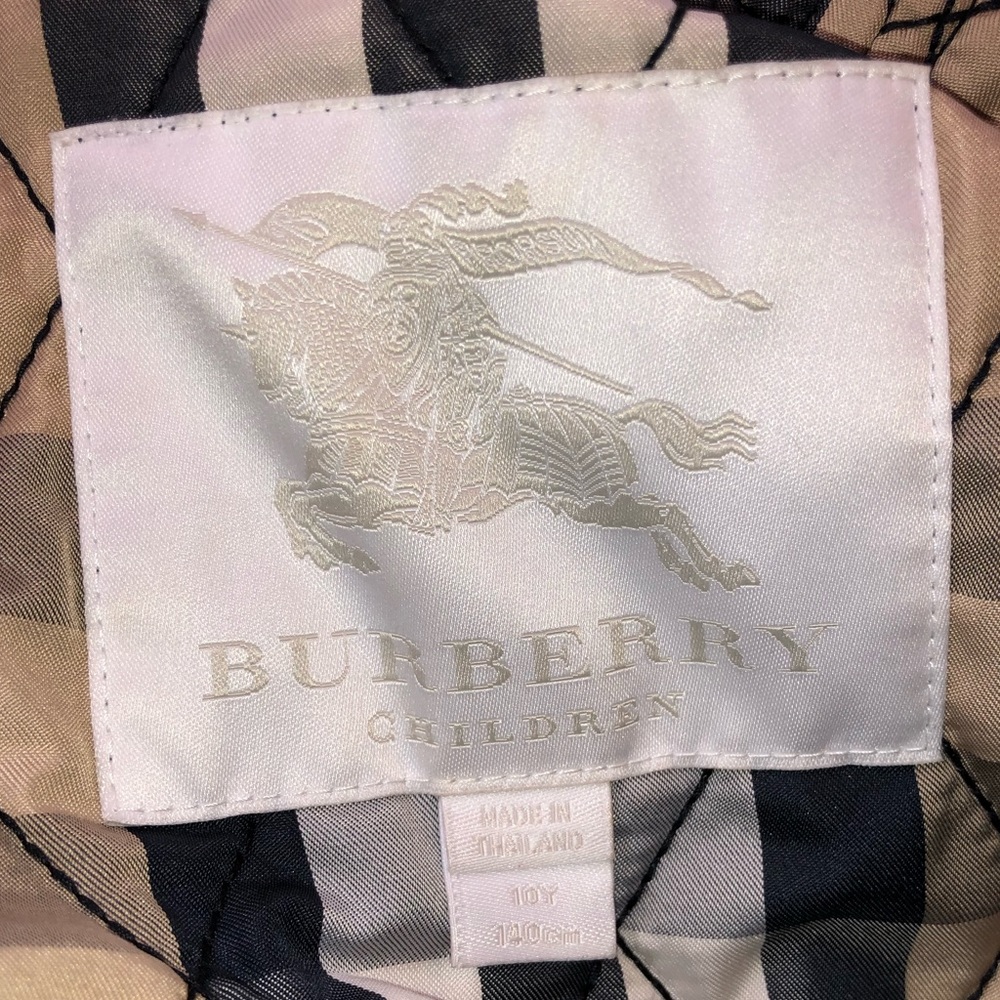 Burberry Lined Raincoat, Size 10 - Picture 6 of 7